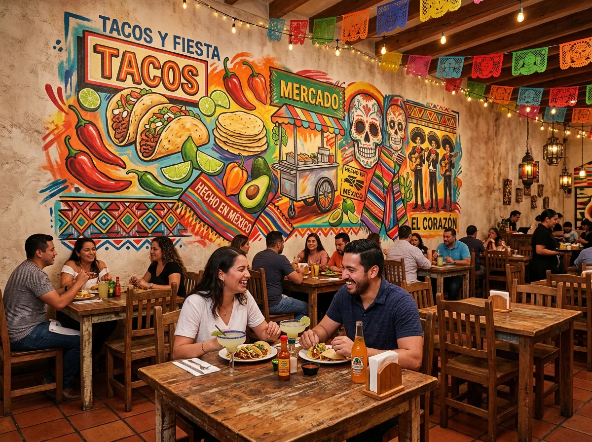 Restaurants wall print